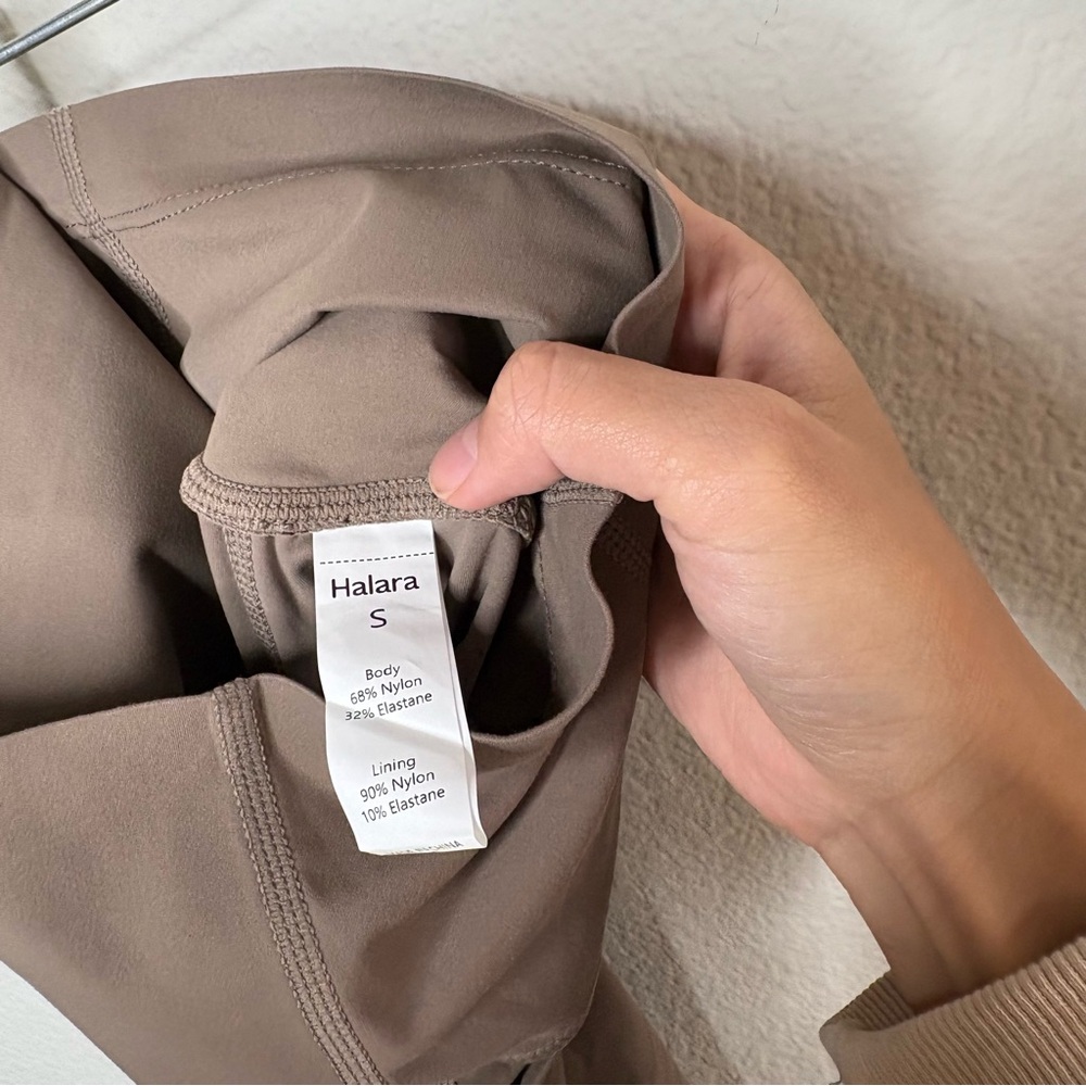 NWOT Halara tan biker shorts - Picture 10 of 11